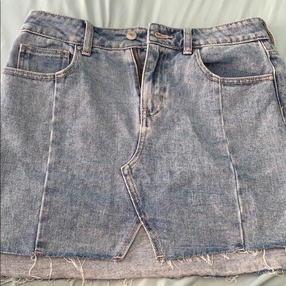 pacsun denim skirt